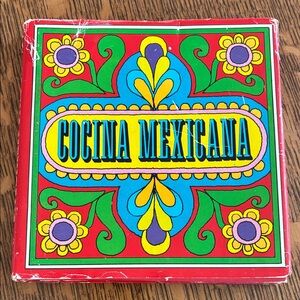 Colorful Cocina Mexicana Vintage Book